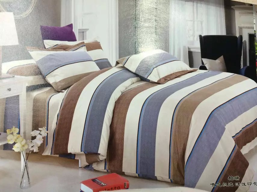 4-piece set, bedding, active long-staple cotton, manufacturer's brushed 140g, thickened details Picture