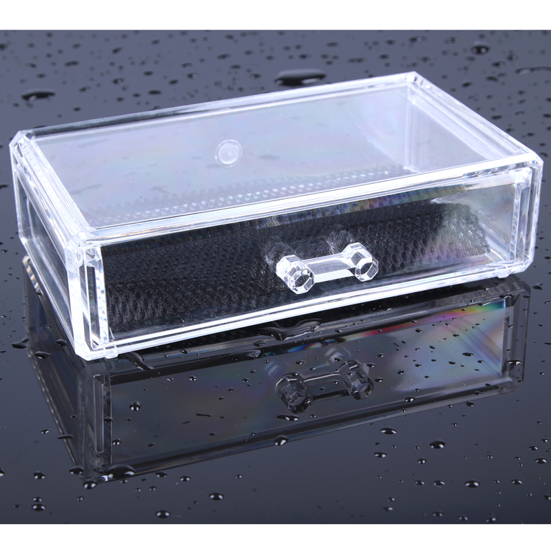 Acrylic makeup storage box, grid makeup box, lipstick box, transparent box 2020 Specification image