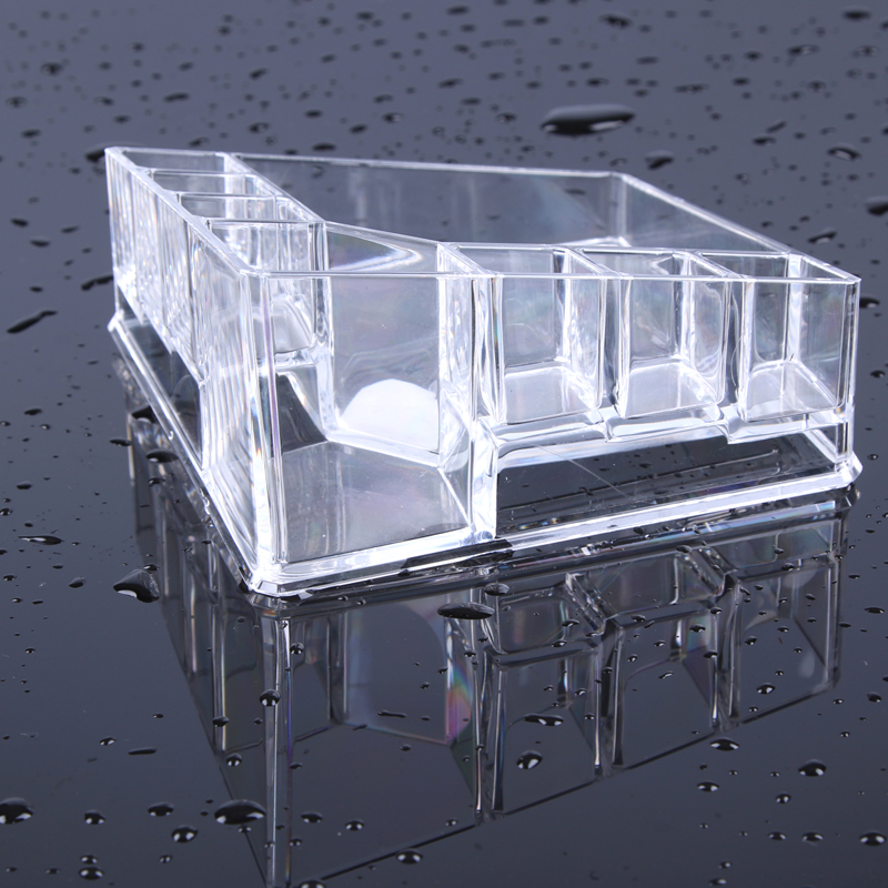 Acrylic cosmetic grid storage box, cosmetic box, lipstick stand, transparent box 8820 Specification image