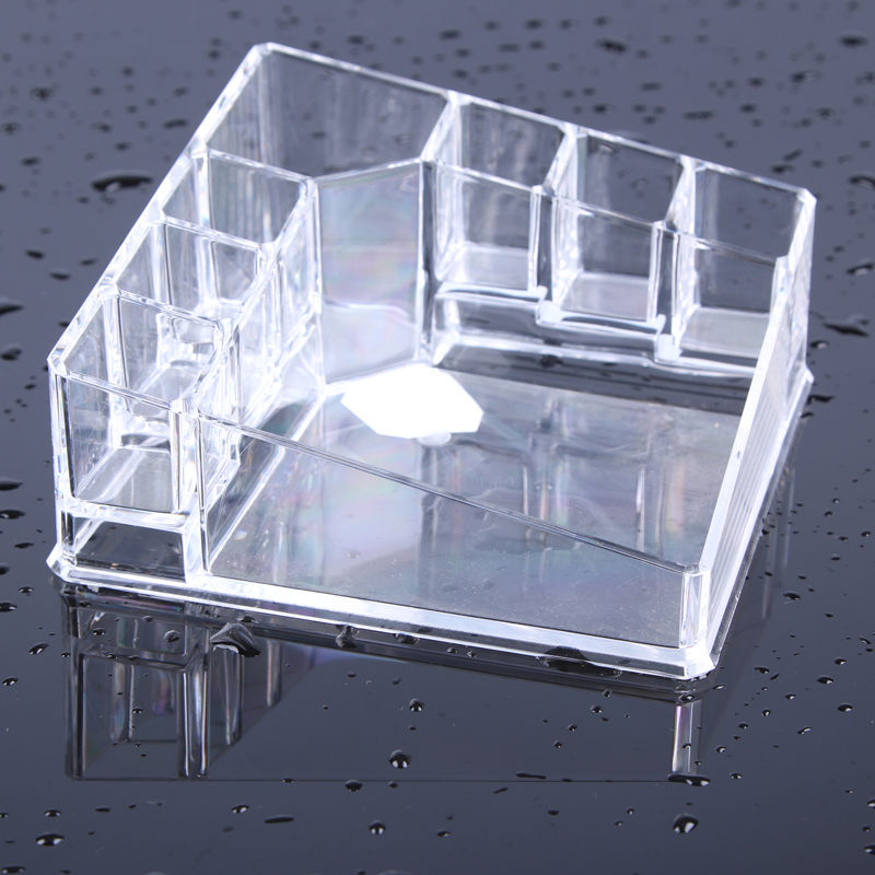 Acrylic cosmetic grid storage box, cosmetic box, lipstick stand, transparent box 8820 Application Scenario