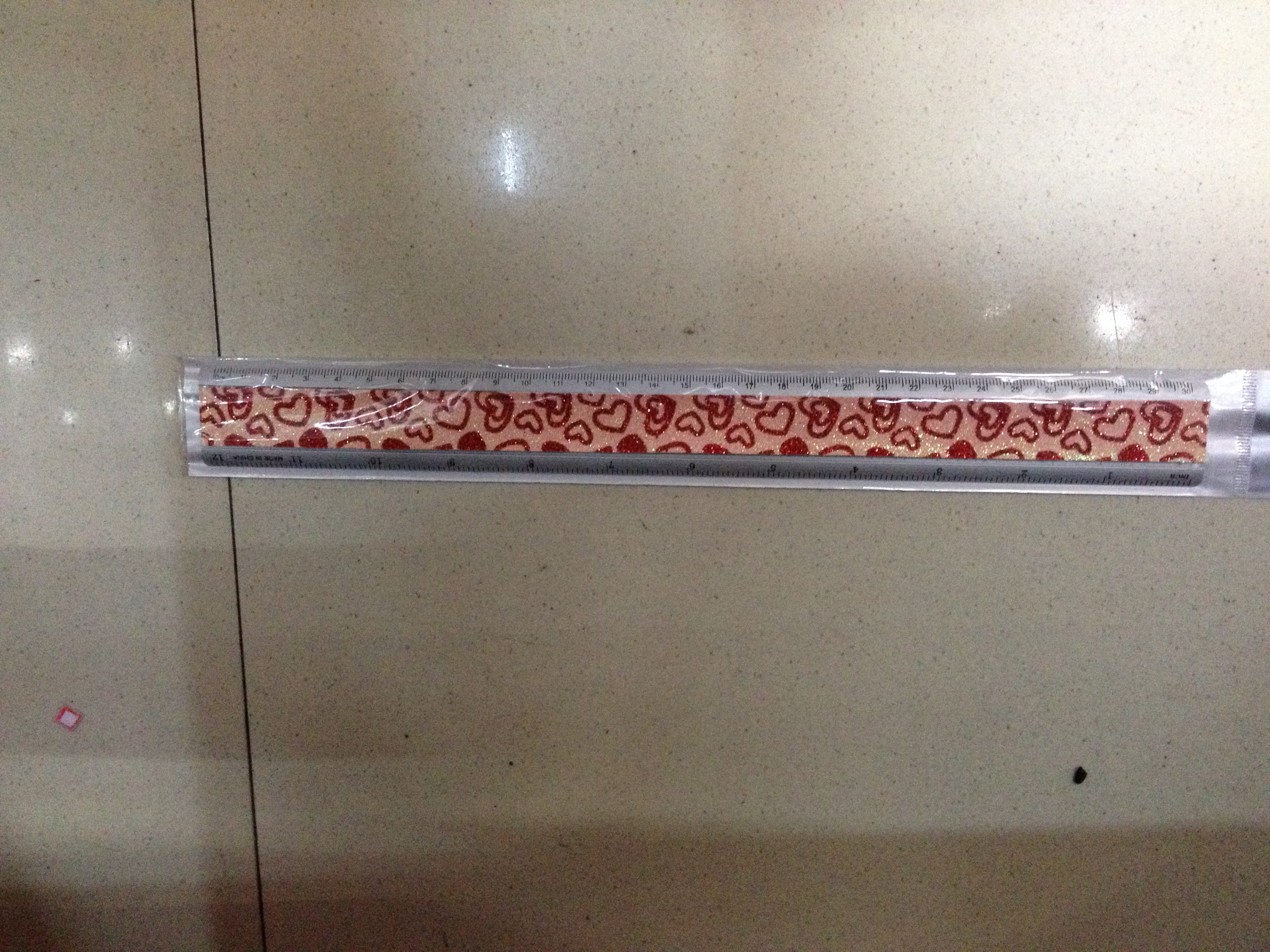 30Cm Cloth-Coated Aluminum Ruler Cultural Articles