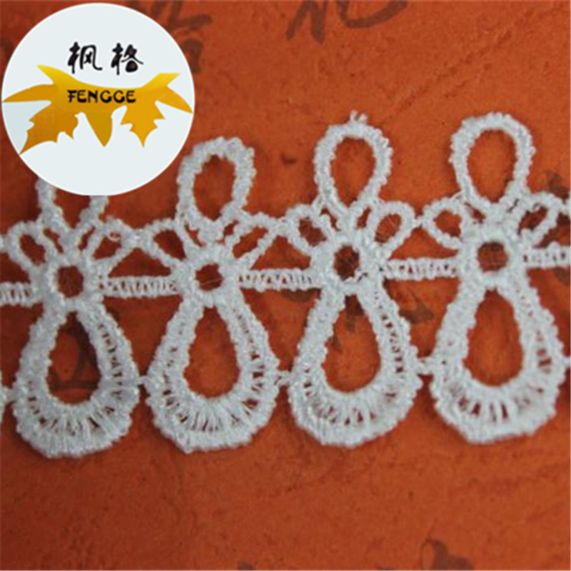 Factory direct sales of new white perforated lace DIY clothing accessories details Picture