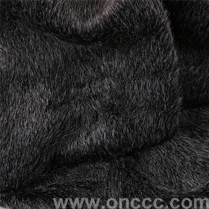 High-end black matte fabric, plush