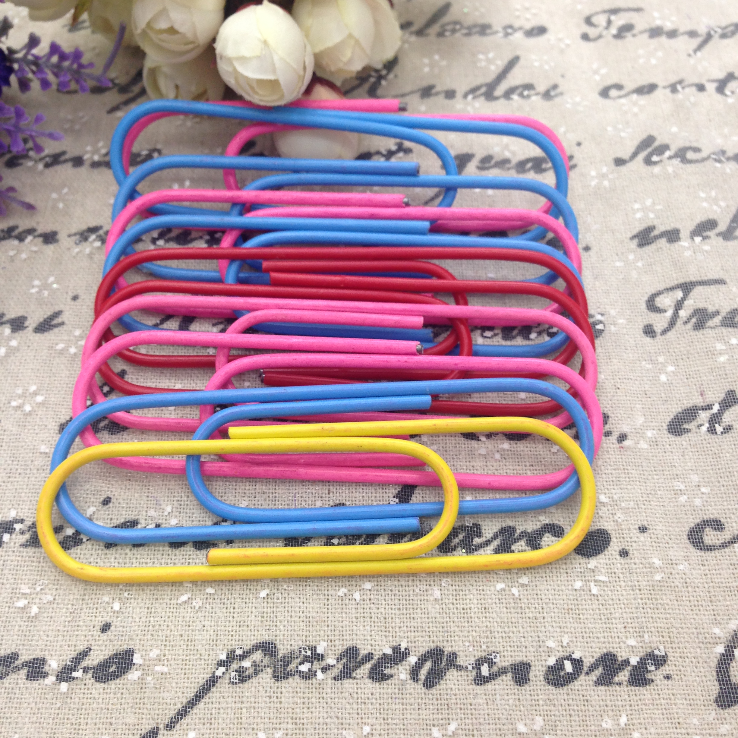 彩色圆头 曲别针 回形针 别针100mm产品图