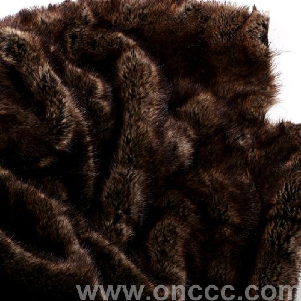 High-end mink fabric, dark color factory direct sales