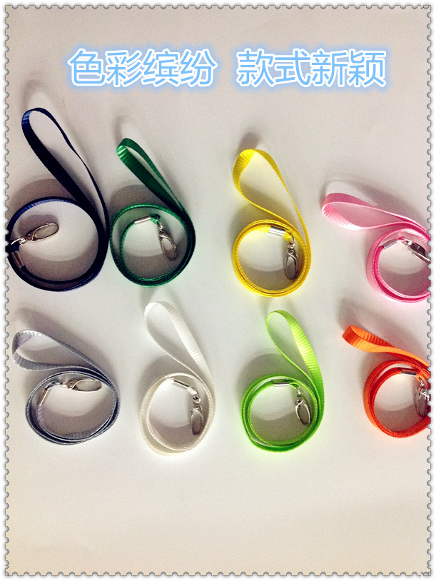 Factory direct sales, with a wide variety of colors, 1.0 thickness and width, easy to hook, ID card rope full figure
