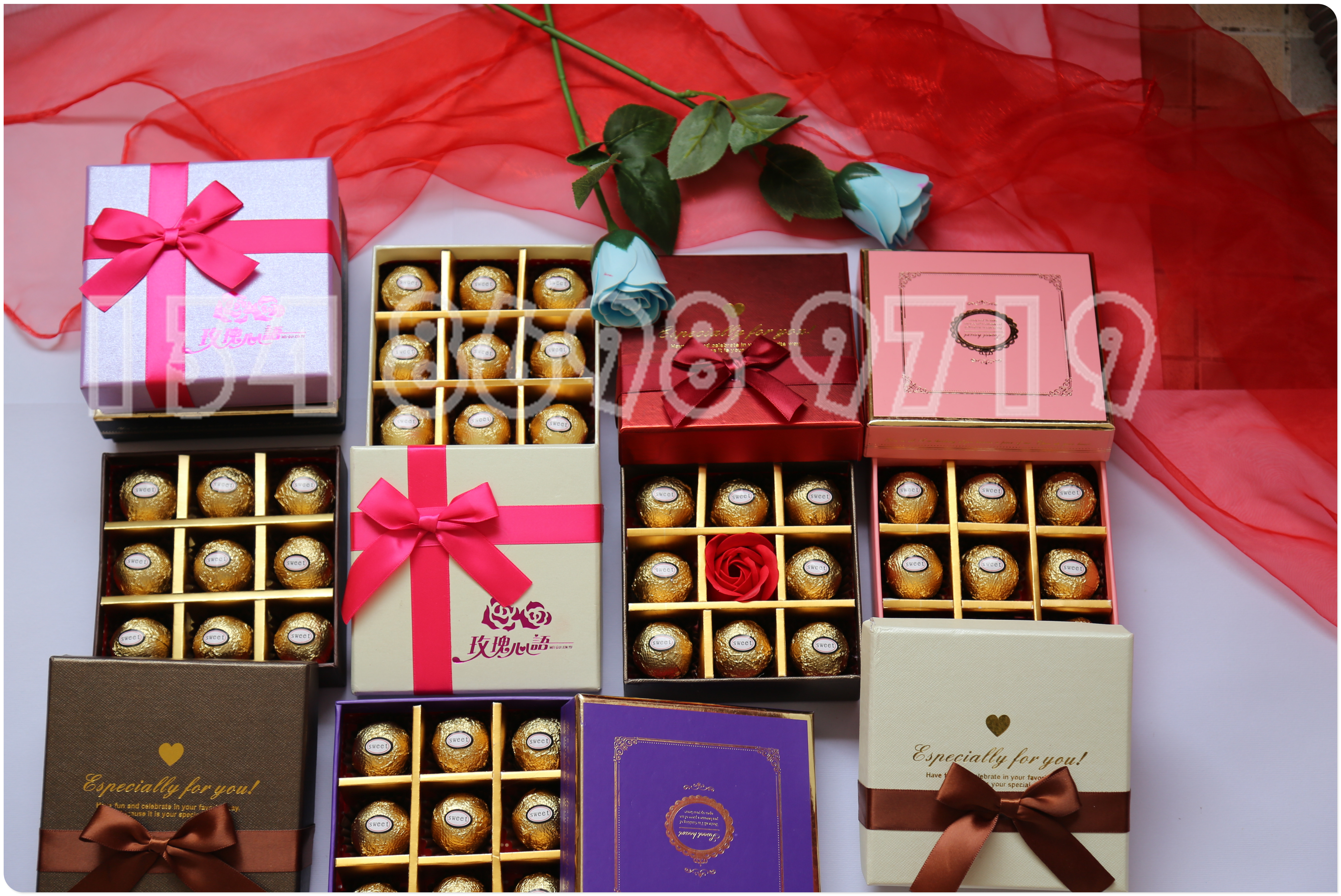 七夕 情人节礼物 礼品安全套 费列罗巧克力 礼盒装9粒