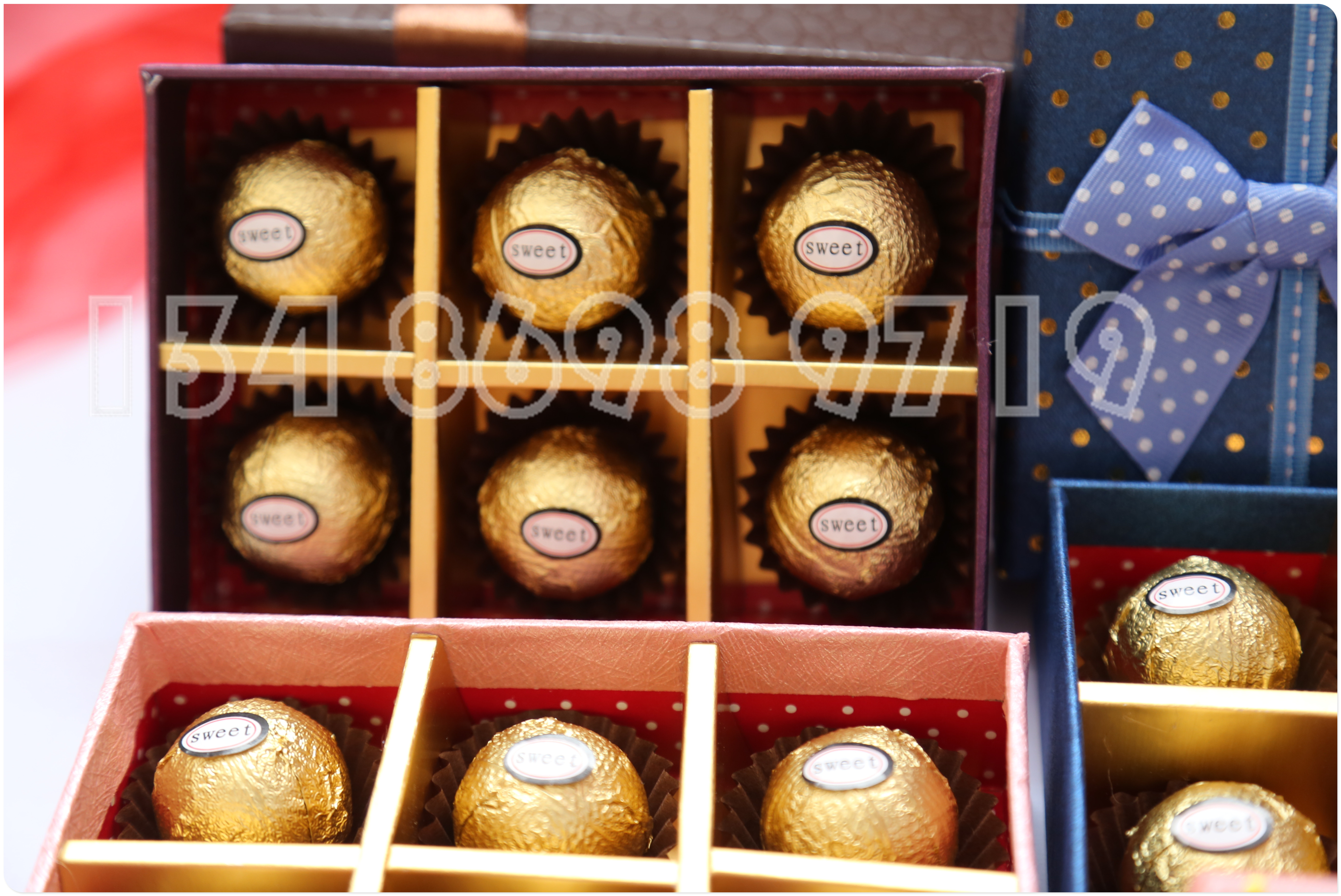 七夕 情人节礼物 避孕套 费列罗巧克力 礼盒装6粒 一盒代发细节图