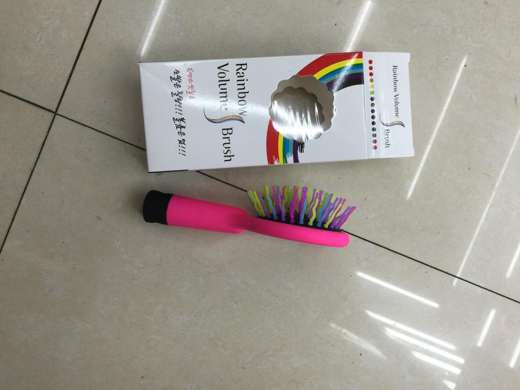 Rainbow Comb Hair Air Bag Massage Comb Curly Hair Styling Smooth Anti-Static With Mirror Specification drawing