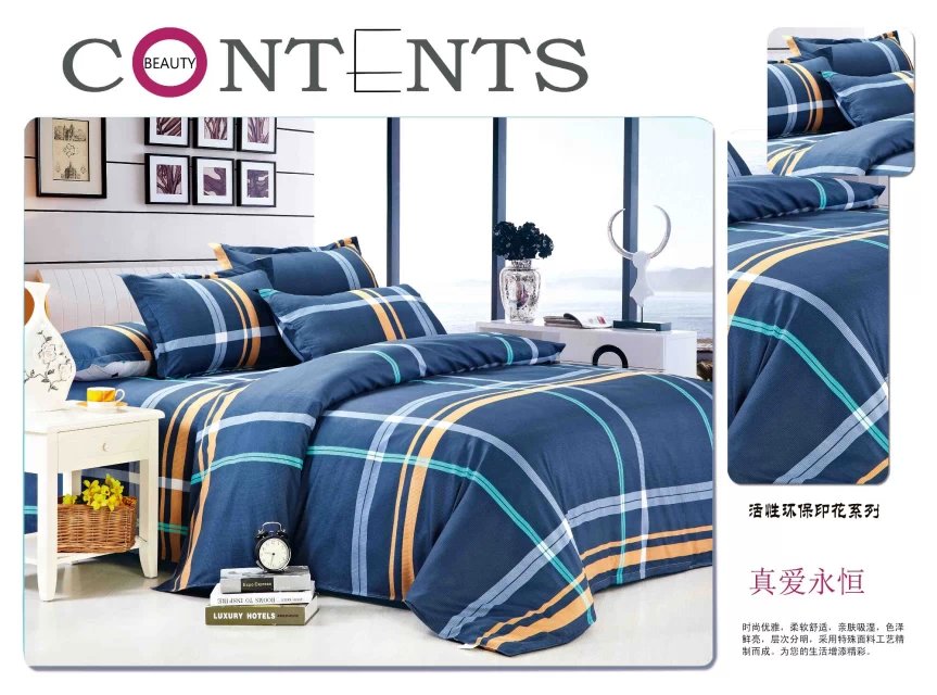 4-piece set, bedding, diamond fleece manufacturer, cheap, brushed, printed, foreign trade details Picture