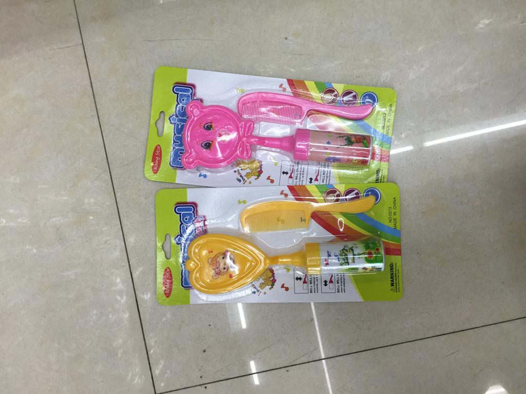 婴儿二件套 头梳和刷子 4色混细节图
