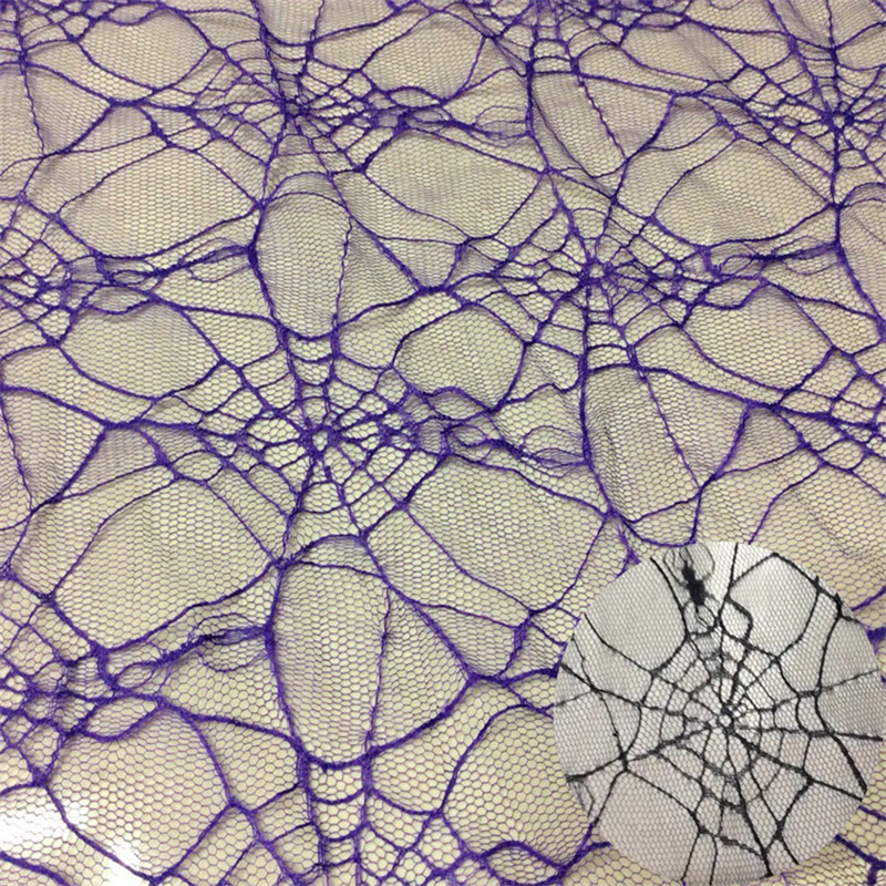 Factory direct sales of mesh lace spider web fabric for handicrafts