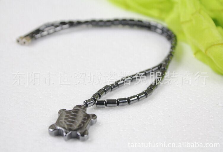 2015 黑胆石保健磁疗个性项链动物造型项链批发产品图