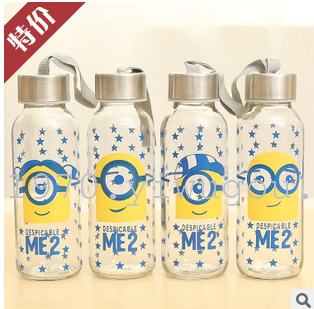 多色韩版卡通水杯 茶杯 保温杯 玻璃杯 热水杯批发