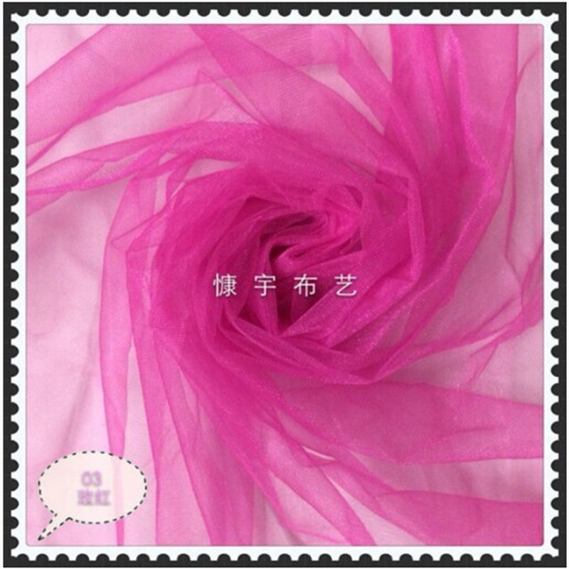 Glittering plain fabric princess dress net gauze stage costume fabric Specification image