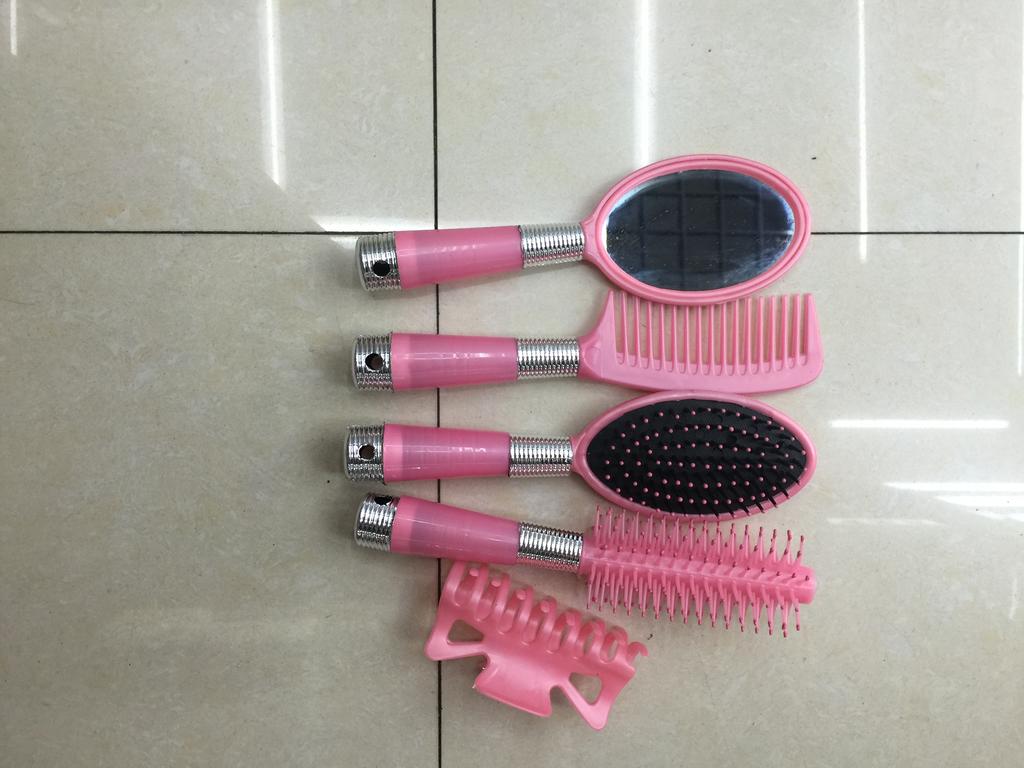 卷发梳子按摩气囊梳造型滚梳理发工具美发用品梳镜5件套装细节图