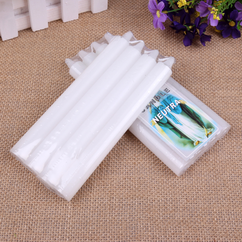 Full Paraffin Pole Wax Candle White Candle Lighting Candle Smokeless 4Pc 3455262 Application Scenario