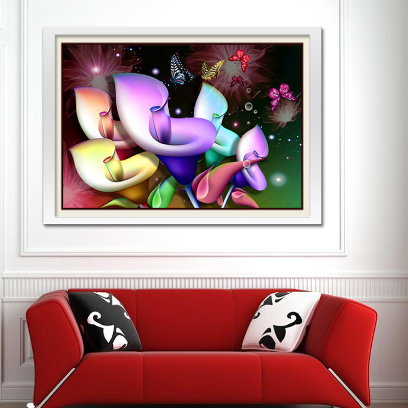 Diamond painting for the living room decoration: Dreamy calla lilies Specification image