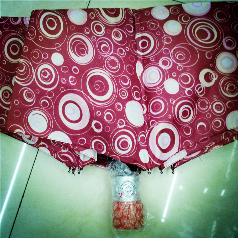 Fully automatic circular umbrella, three-fold umbrella, folding umbrella, high-end weather umbrella, creative windproof umbrella Application Scenario