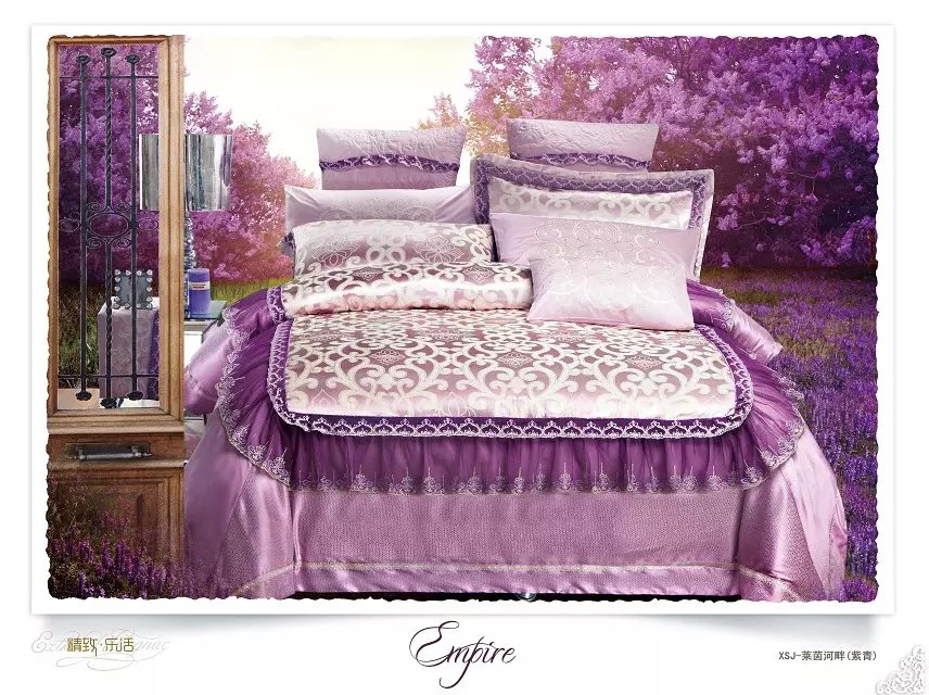4-piece set, bedding, active, manufacturer, twill jacquard Korean version, new style, all cotton details Picture