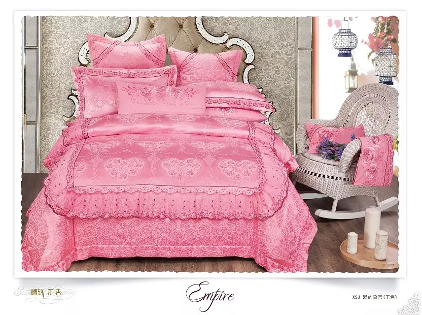 4-piece set, bedding, active, manufacturer, twill jacquard Korean version, new style, all cotton Specification image