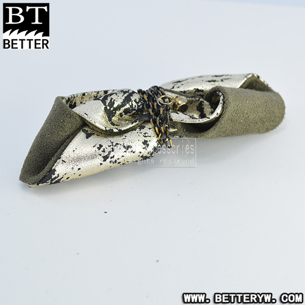 新款秋冬季单鞋布花 串珠钉珠鞋花 蝴蝶结 0718-81细节图