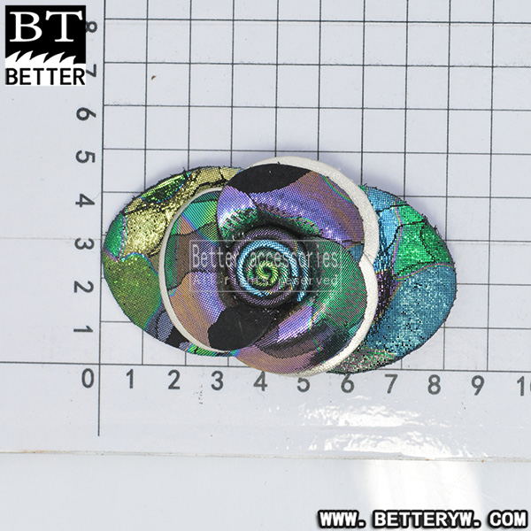 新款秋冬季单鞋布花 串珠钉珠鞋花 蝴蝶结 0718-82细节图