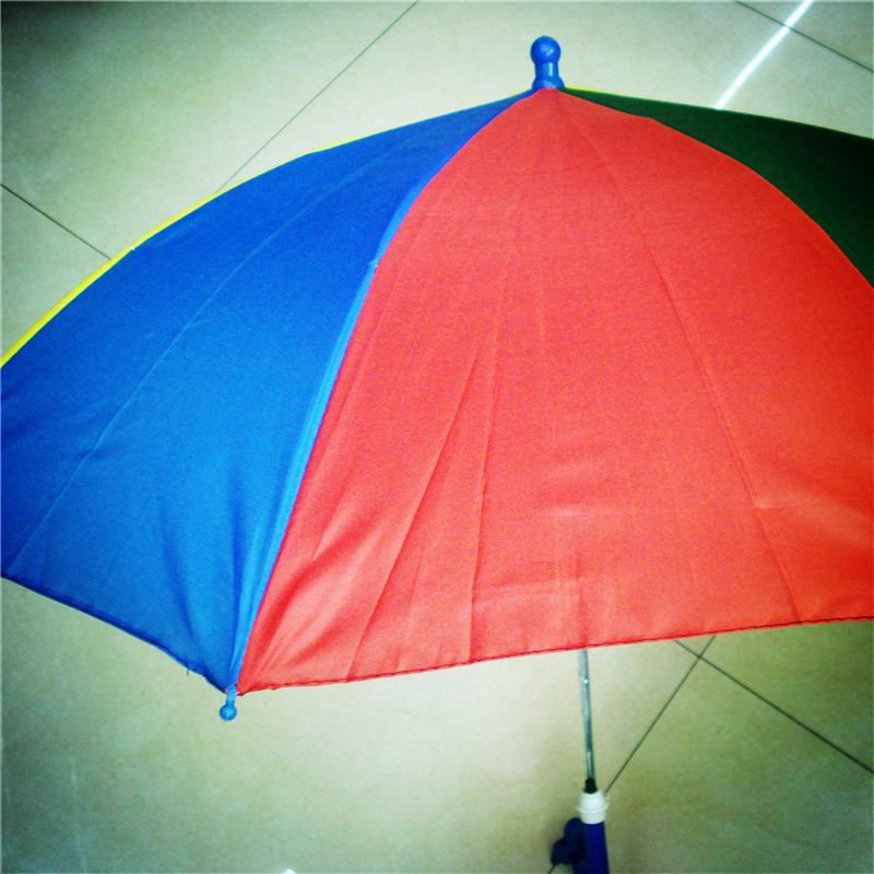 Rainbow color-blocking watermelon umbrella, long-handled umbrella, all-weather umbrella, creative whistle children's umbrella