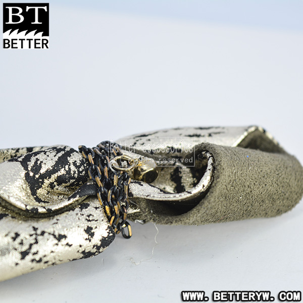 新款秋冬季单鞋布花 串珠钉珠鞋花 蝴蝶结 0718-81产品图