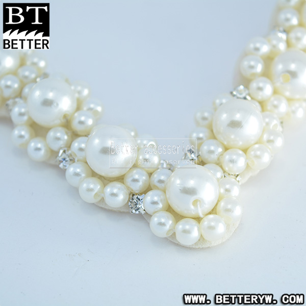 新款凉鞋鞋布花 串珠钉珠鞋花 蝴蝶结 0718-87产品图