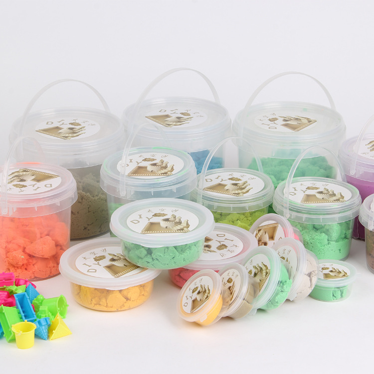1000G Space Floating Moon Colorful Sandband Castle Mold Children's Educational Toy Application Scenario