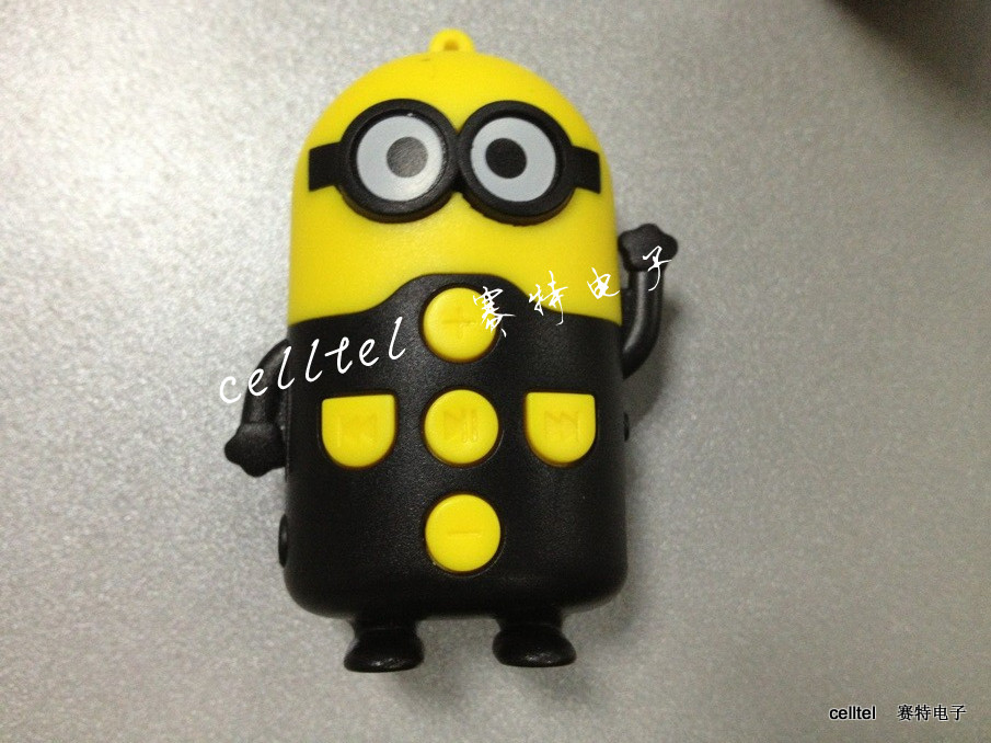 立体小黄人MP3 卡通插卡MP3 个性礼品MP3图