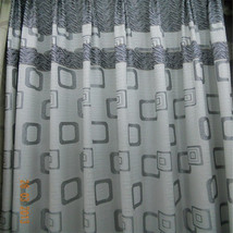 新款厂家直销可零售批发----莱雅灰色，方格，窗帘布