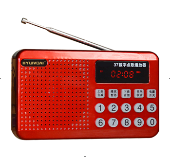 Dual SIM dual standby radio king, portable audio player for the elderly, speaker details Picture
