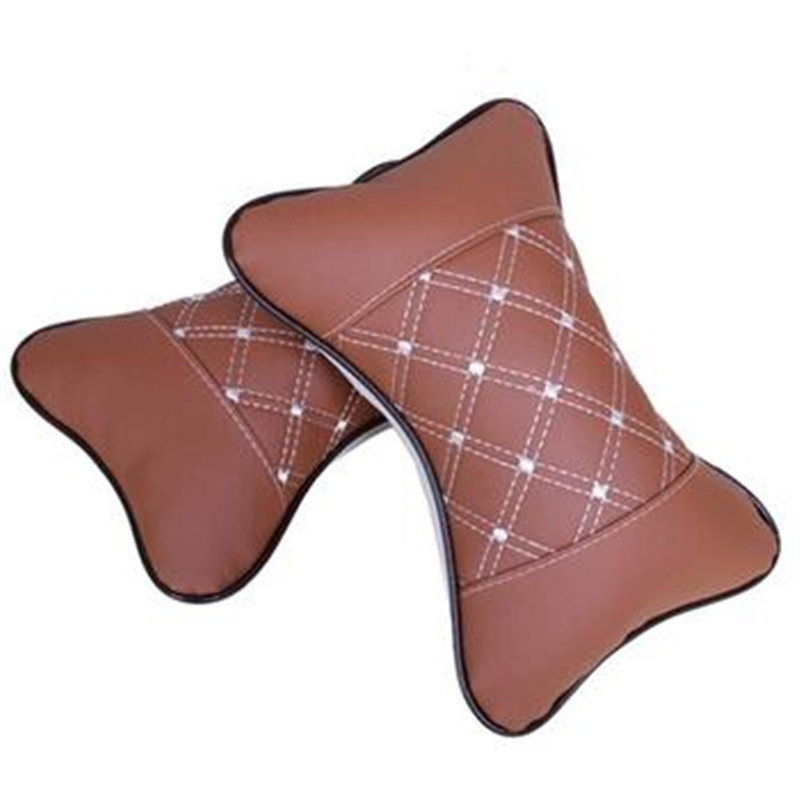 Car neck protection headrest, faux leather neck pillow, automotive products