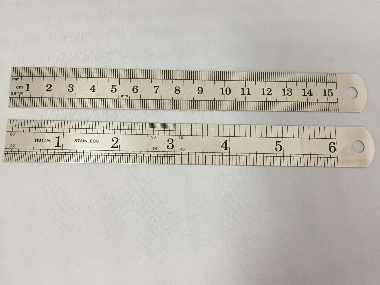 不锈钢直尺 15公分钢尺 学习用尺 尺子
