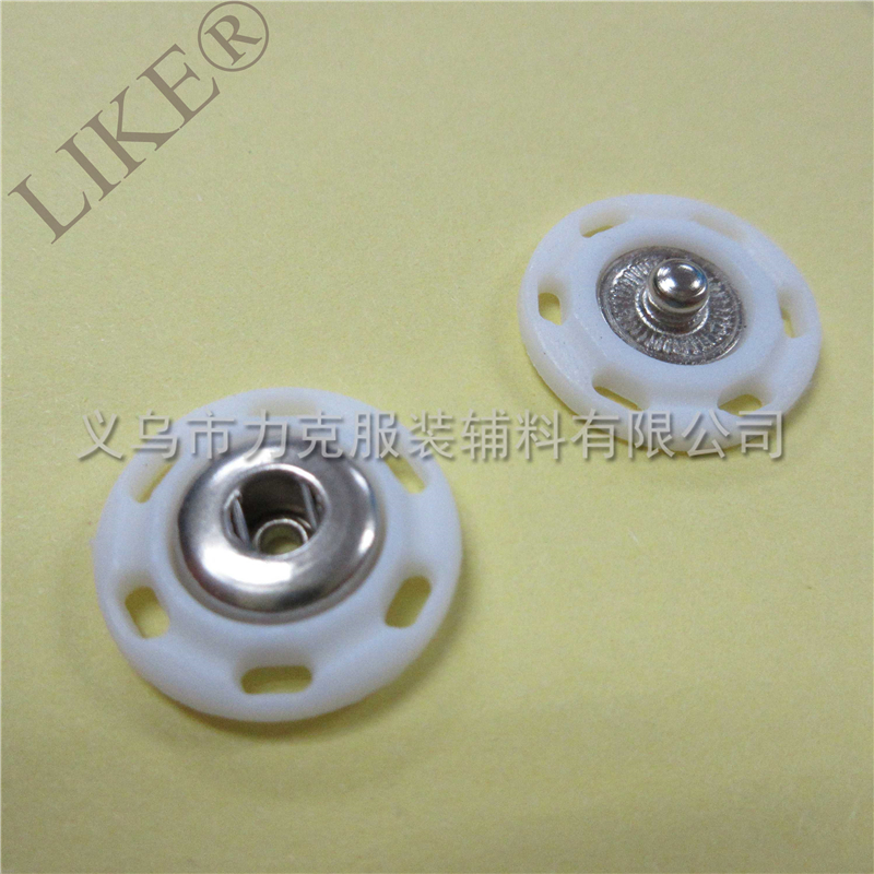 Plastic snap fastener, nylon resin mother-and-child buckle, double-piece hand-sewn snap button details Picture