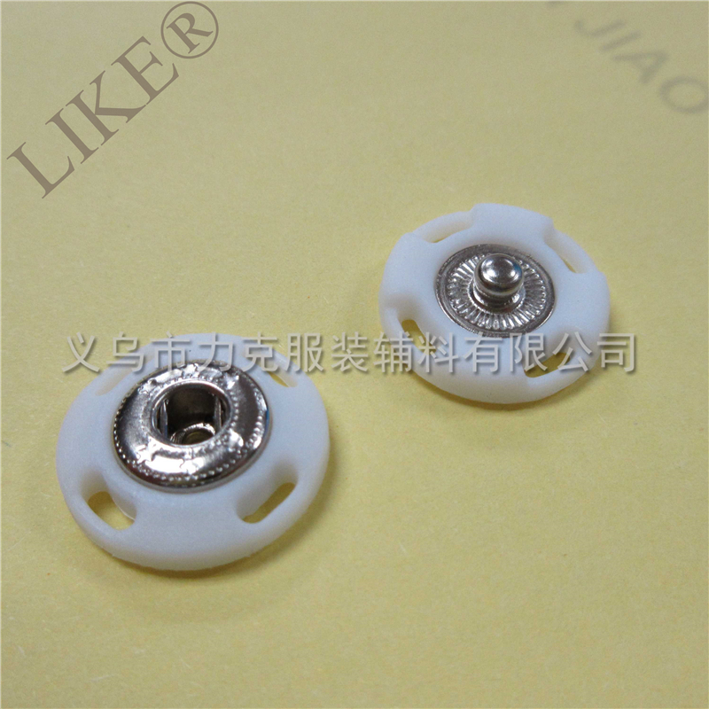 塑料按扣 尼龙树脂子母扣 双拼手缝啪钮产品图