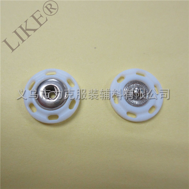 Plastic snap fastener, nylon resin mother-and-child buckle, double-piece hand-sewn snap button