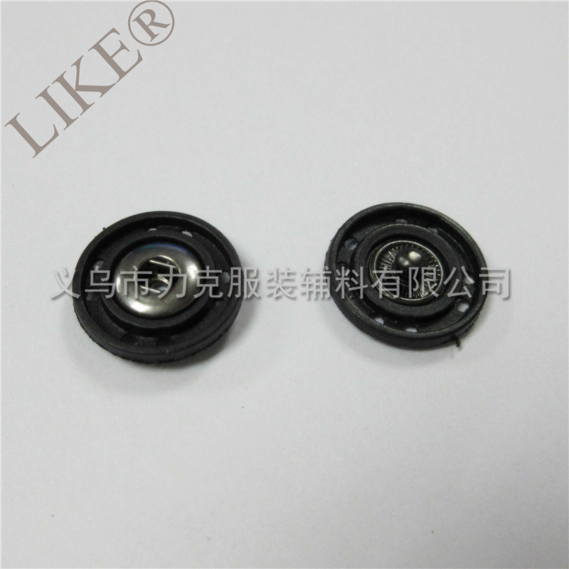 Plastic snap fastener, nylon resin mother-and-child buckle, double-piece hand-sewn snap button