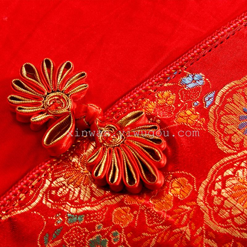 High-Grade Red Lace Lace Wedding Celebration 789-Piece Set Specification drawing
