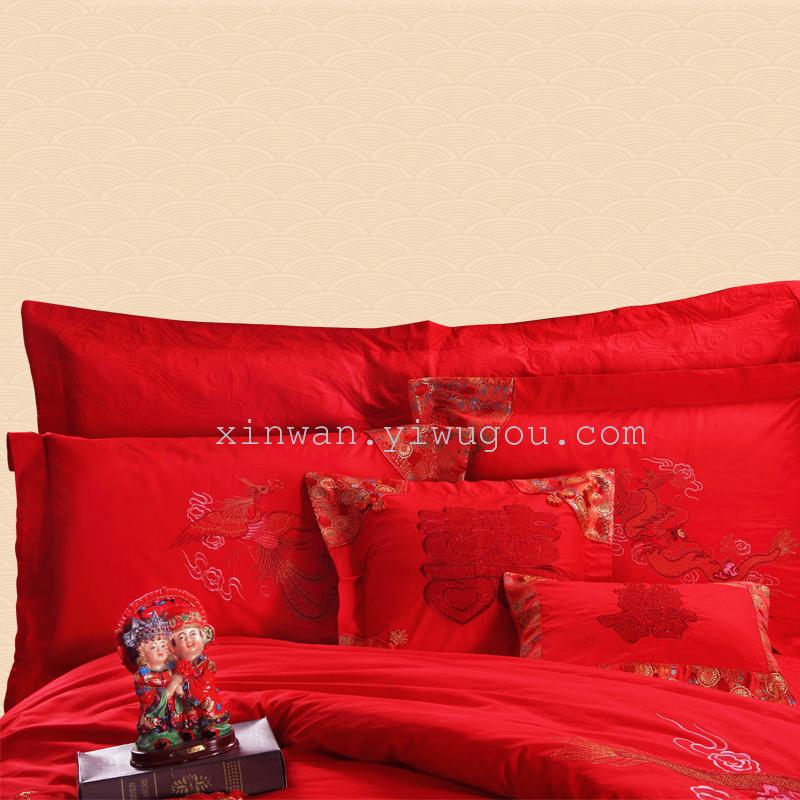 High-Grade Red Lace Lace Wedding Celebration 789-Piece Set Application Scenario