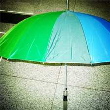 韩版潮流风16色彩虹伞超强防风晴雨伞男女伞