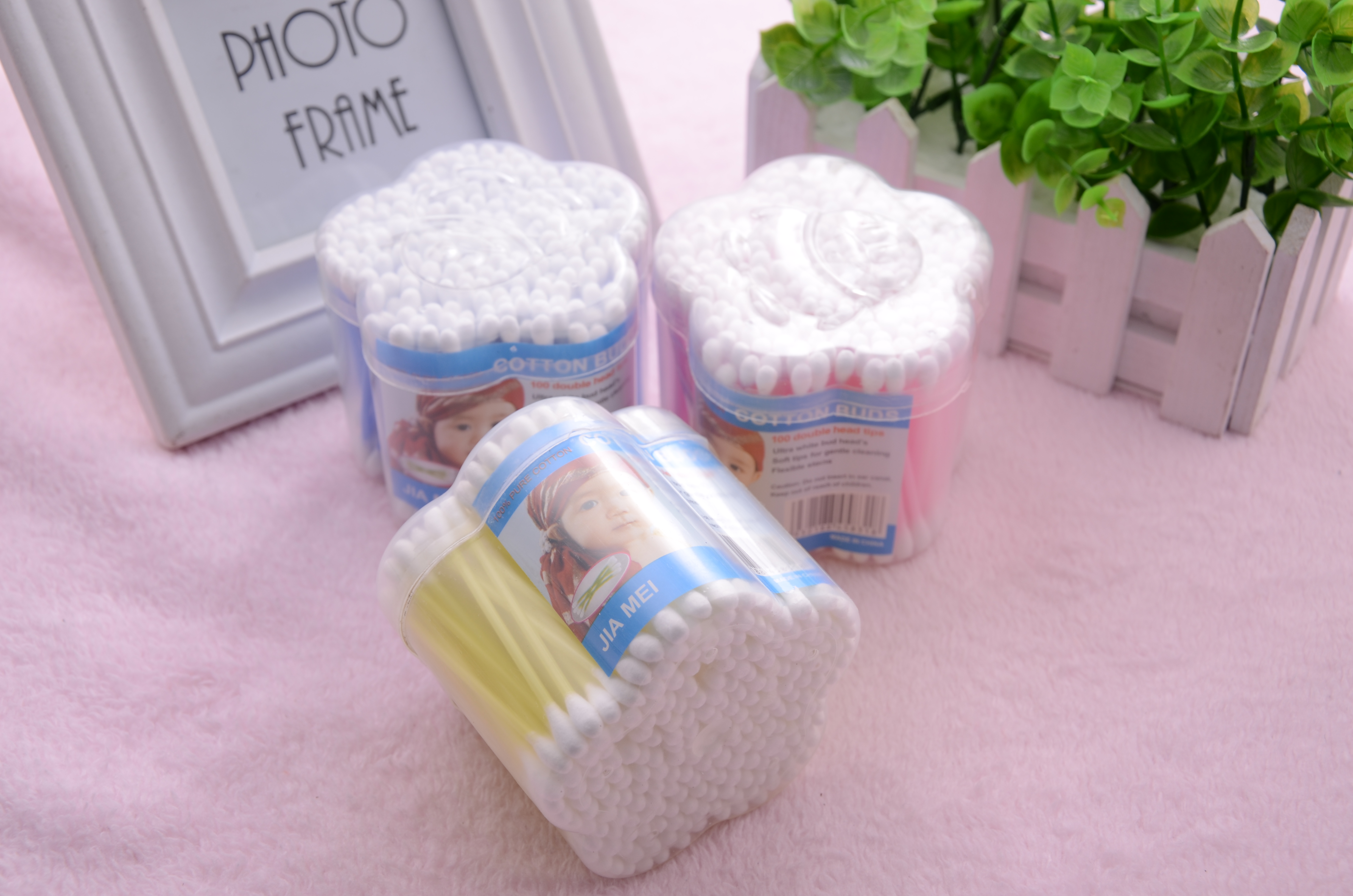 280 plum blossom cotton swab cleaning make-up remover cotton swab tampon plastic thumbnail