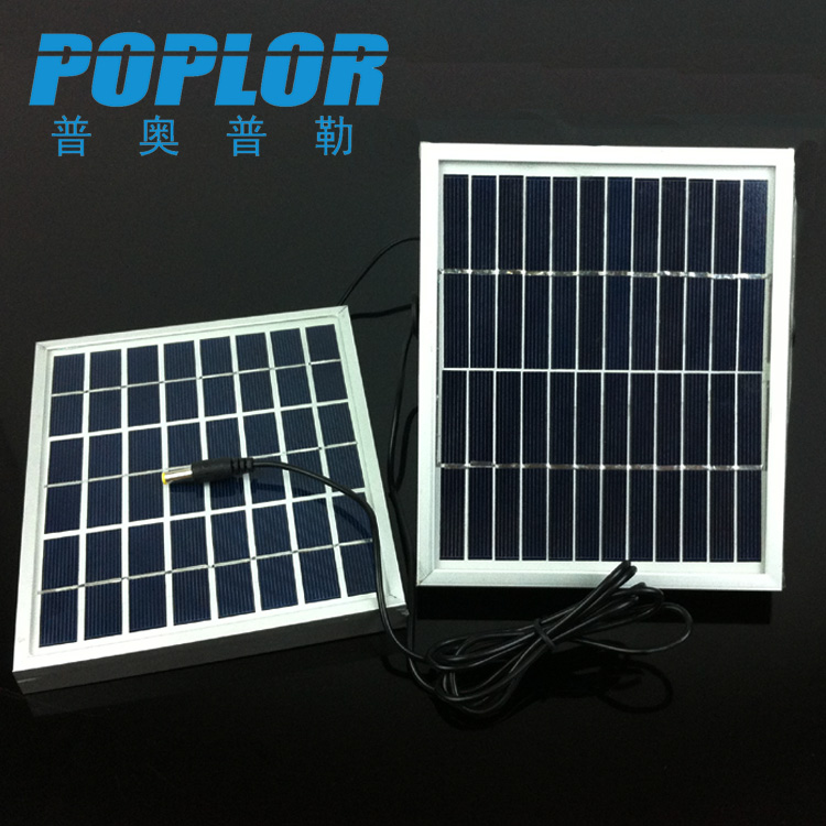 6W monocrystalline silicon solar panels can charge LED lights and relays for environmental protection and energy saving