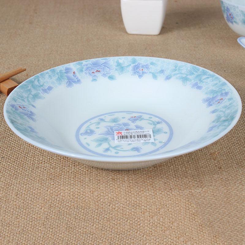 Red Cuckoo (8006) Crystal jade Shell under enamel color 7/8 inch soup plate dinner plate
