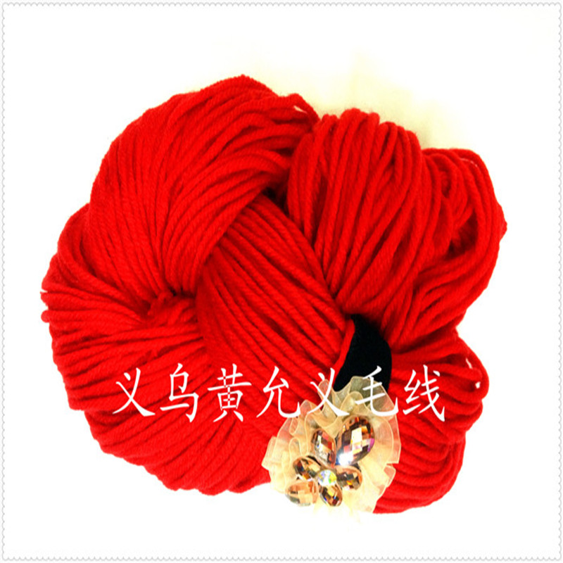 Factory direct sales of coarse wool thread, polyester wool thread, three-dimensional embroidery thread, scarf thread, 3-4MM diameter