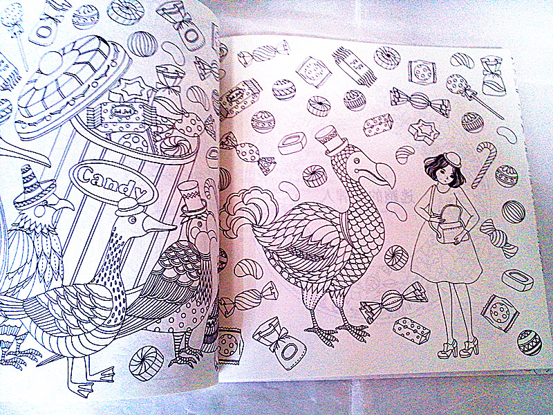 奇幻梦境新款秘密花园 第二部魔法森林 韩文版填色书涂色本产品图