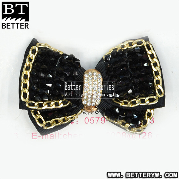 New shoe flower single shoe cloth flower beaded nail beaded shoe flower bow shoe buckle xh0010