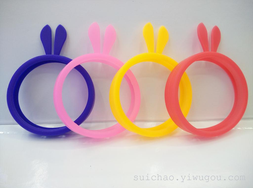 Silicone universal ring Mobile phone bezel protection case Rabbit crown bow Mickey Fluorescent silicone ring